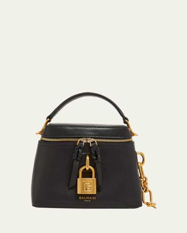 Pulse Vanity Top-Handle Bag in Calfskin